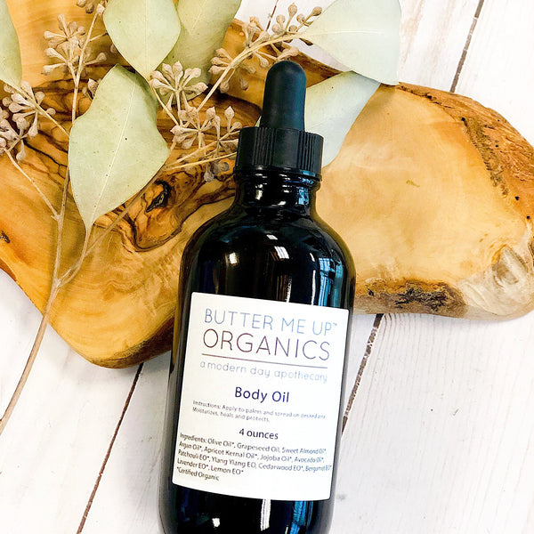 Organic Body Oil / Body Oil / Moisturizer / Organic Oils / Dry Skin