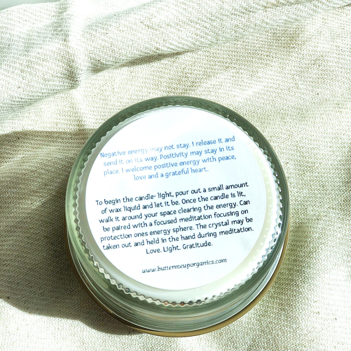 Space Clearing Candle/ Intention Candle / Organic Soy Candle / Candle