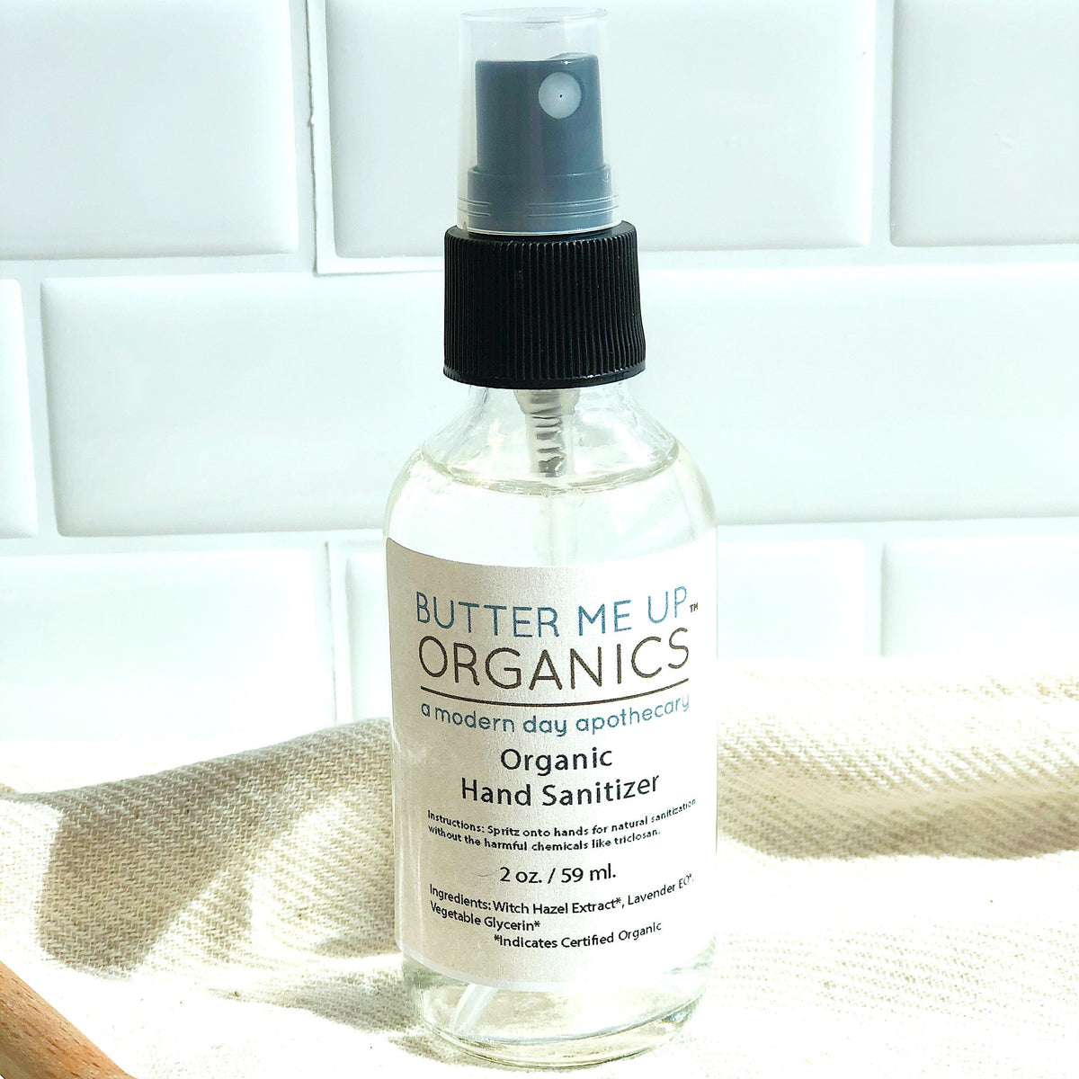 Organic Hand Sanitizer Triclosan Free / Organic Sanitizer / Butter Me